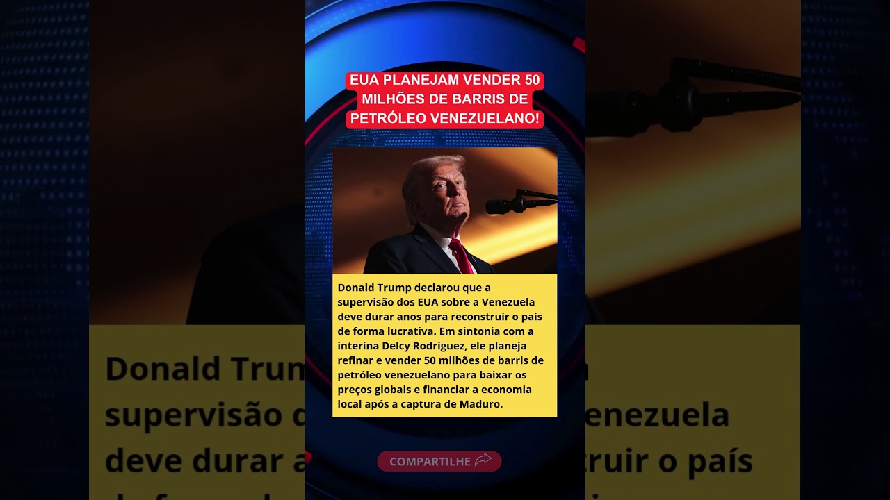 Trump afirma que supervisão na Venezuela será duradoura