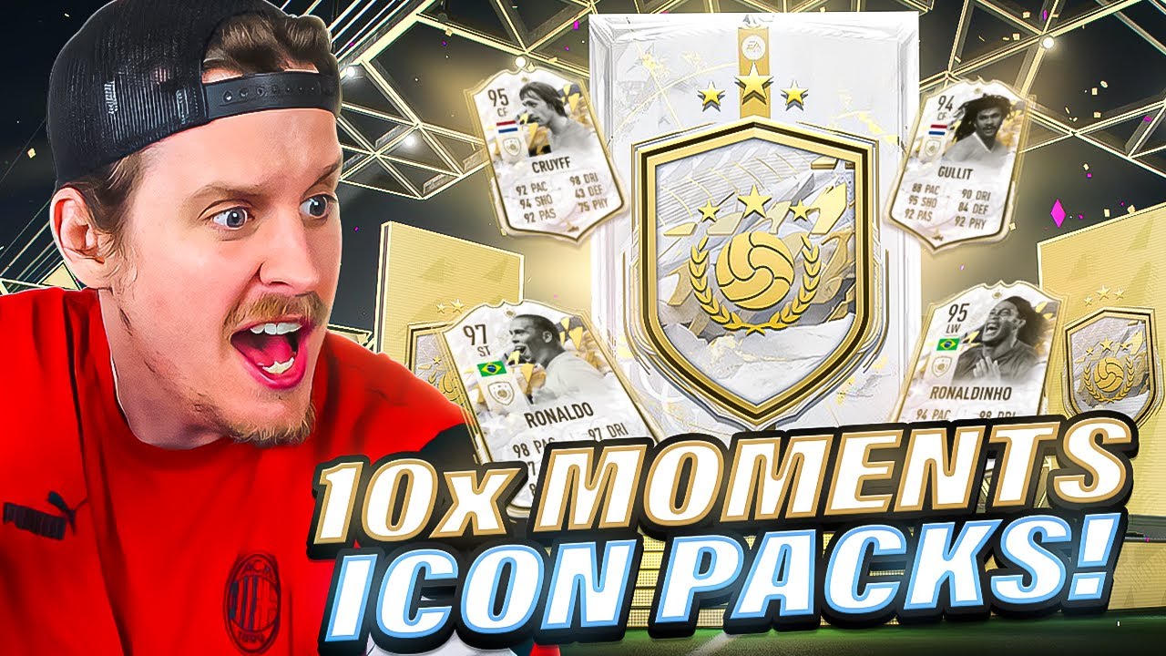 WHAT IS THIS?! 10x Icon Moments Upgrade Packs! FIFA 22 Ultimate Team