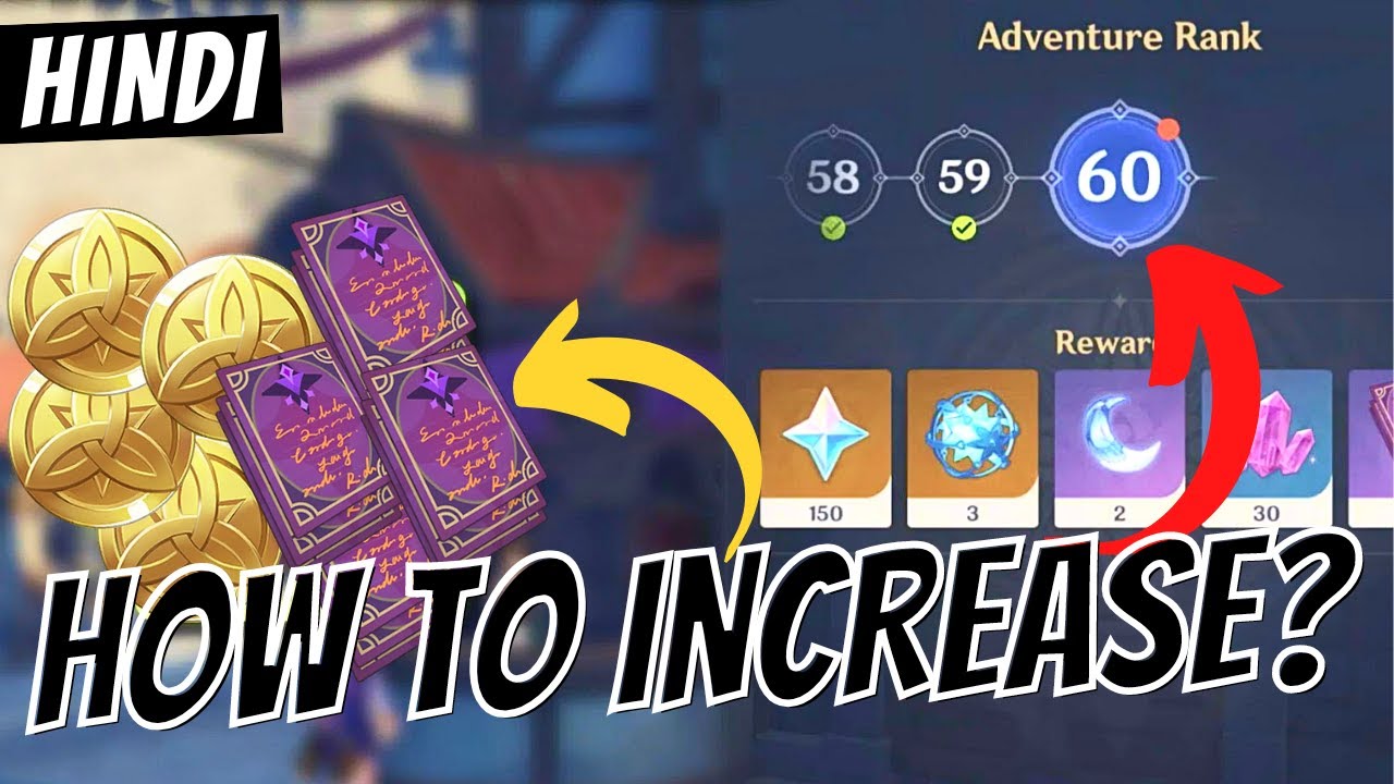 [Hindi] FAST WAY TO INCREASE ADVENTURE RANK - Genshin Impact Guide For Beginners