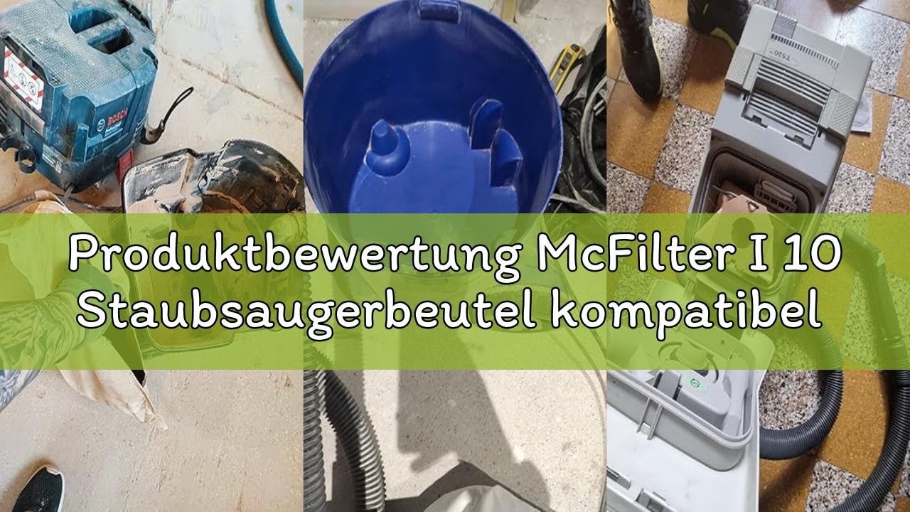 Produktbewertung McFilter I 10 Staubsaugerbeutel kompatibel mit MAKITA VC2000L VC2010L VC2012L VC251