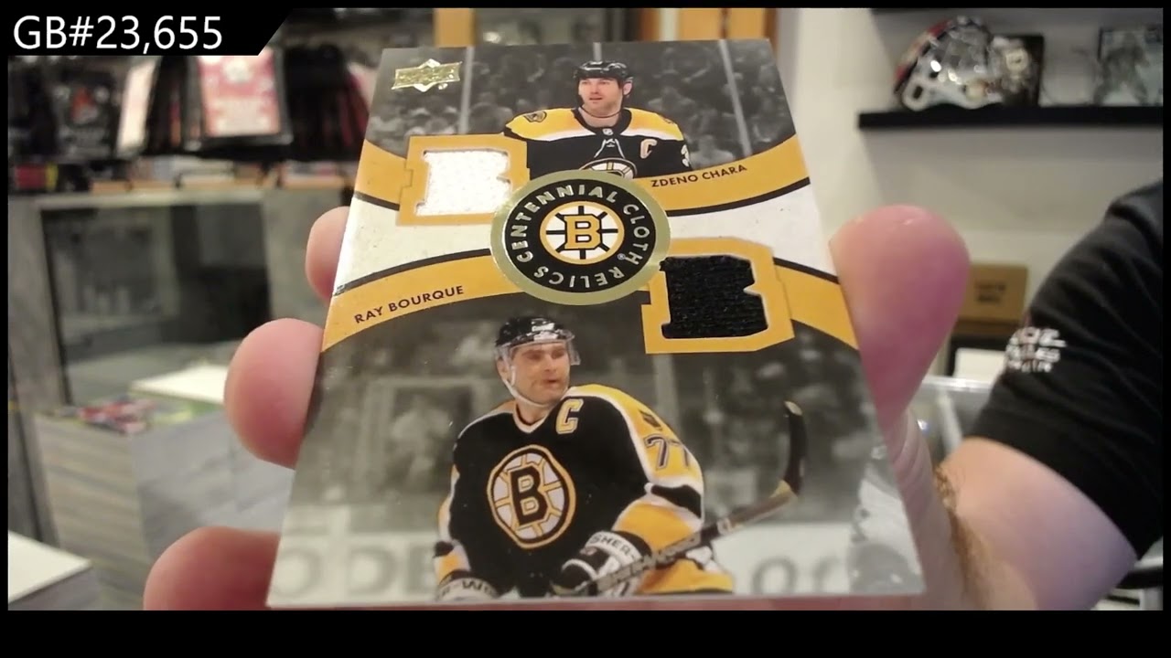 2023-24 Upper Deck Boston Bruins Centennial Hockey 2 Box Break - CNC GB #23,655