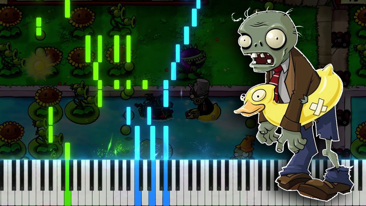 Watery Graves - Plants vs Zombies | Piano Tutorial [MIDI + SHEET]
