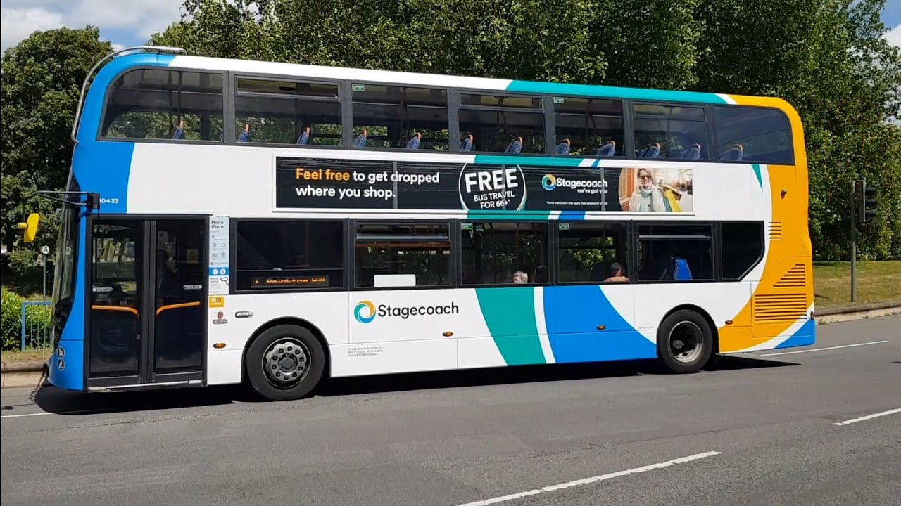 Full Ride: Bus Route 1 Basingstoke - Brighton Hill 🔄. Stagecoach Enviro400 MMC 10433 (SK15 HCP)