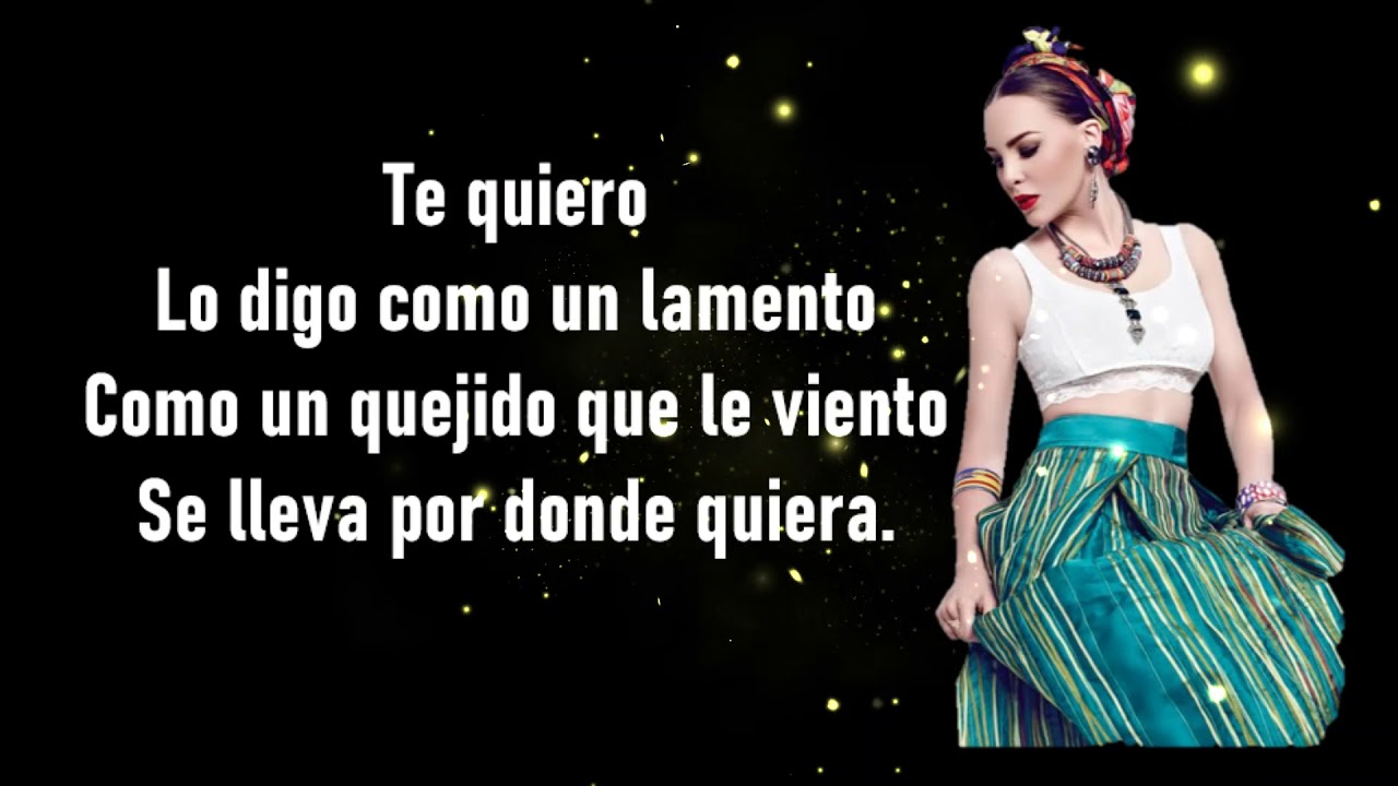 Belinda - Como quien pierde una estrella (Letra en español)