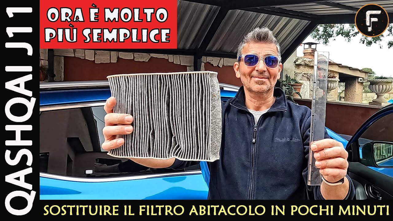 TUTORIAL su come sostituire correttamente il filtro abitacolo su Nissan Qashqai J11 e xtrail 😁