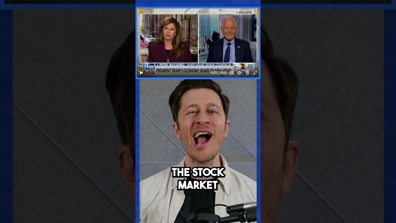 Trump tariff architect doesn&rsquo;t know how the stock market works #shorts