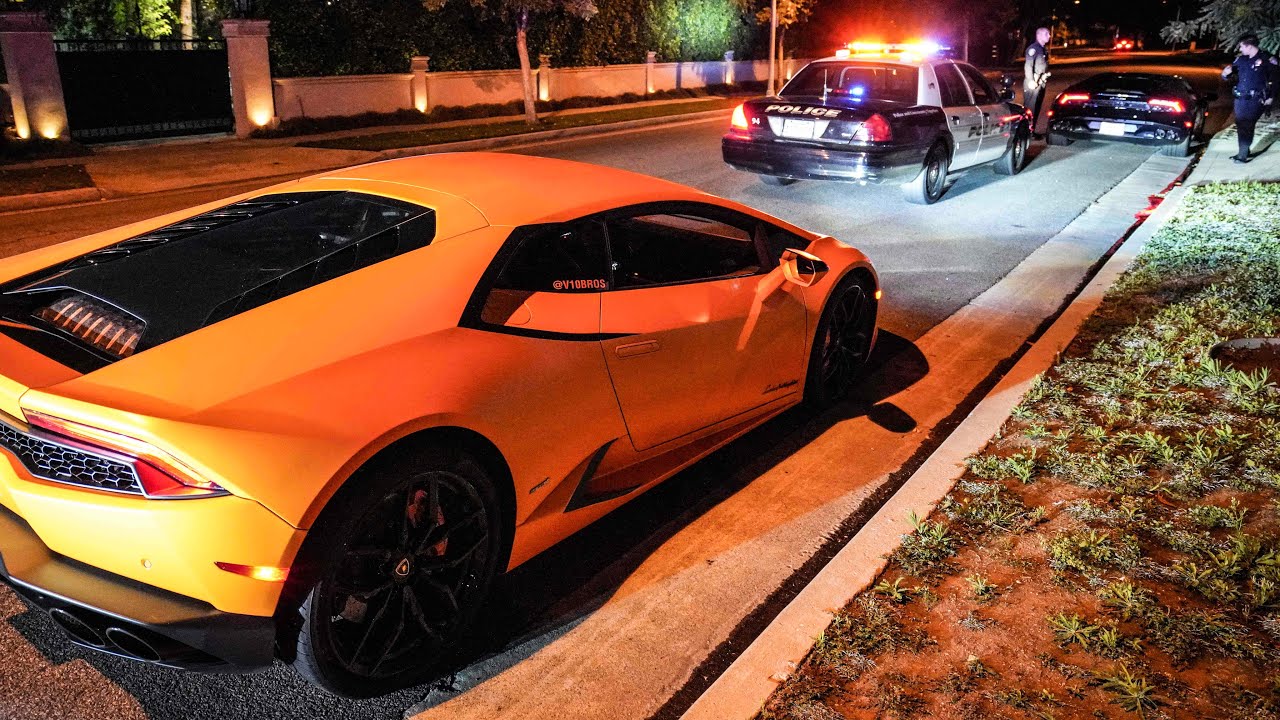 POLICE PULLOVER TWO 17 YEAR OLD LAMBORGHINI OWNERS IN BEVERLY HILLS!