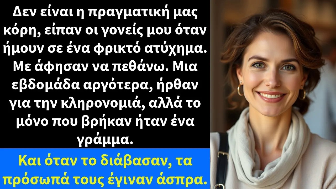 Δεν είναι η πραγματική μας κόρη, είπαν οι γονείς μου όταν ήμουν σε ένα φρικτό ατύχημα