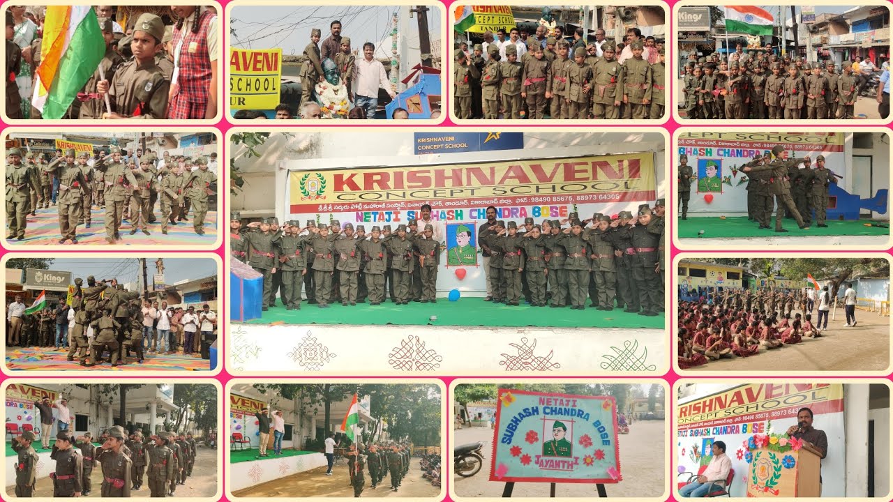 విద్యార్థుల్లో దేశభక్తి, కర్తవ్యబోధ, సేవా భావం పెంపొందించలి నేతాజీ జయంతి వేడుకలులో 🇮🇳HM ప్రశాంత్