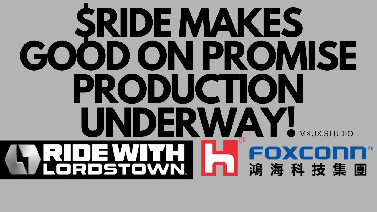 LORDSTOWN MOTORS MAKES GOOD ON ENDURANCE PRODUCTION |🐂 PROVES THE SKEPTICS AND NAYSAYER WRONG #MXUX