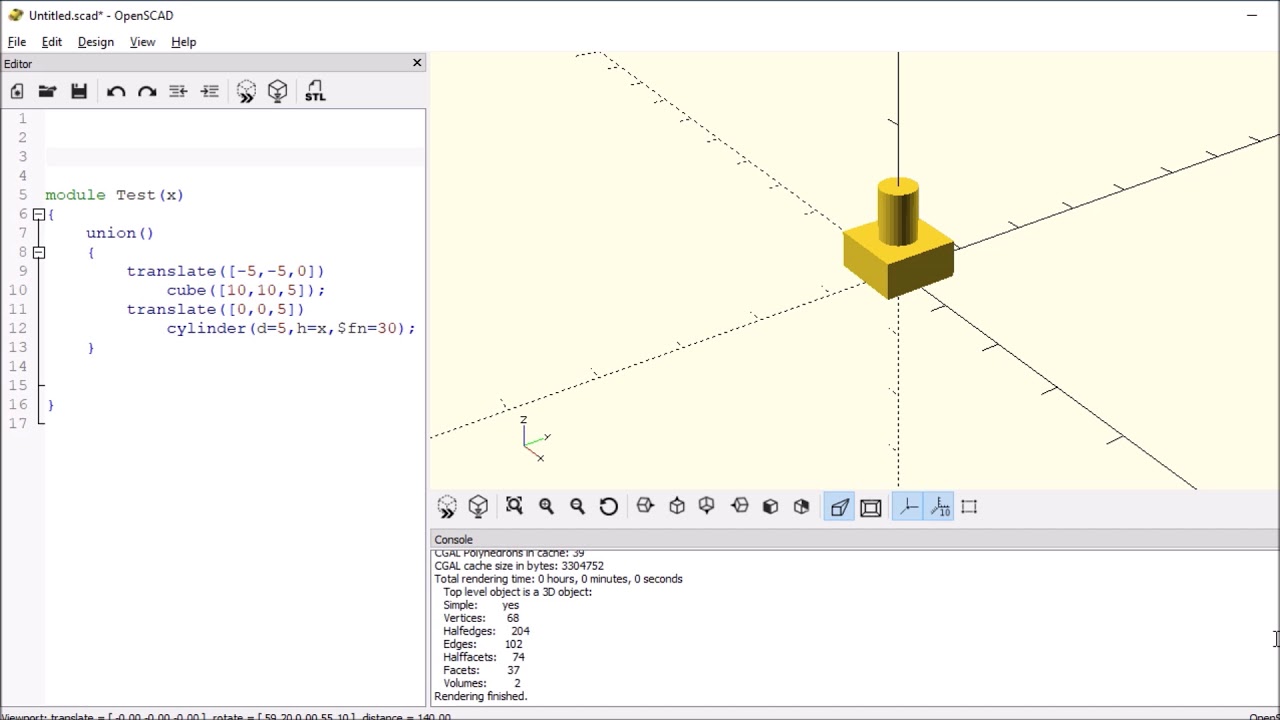 OpenSCAD - Module