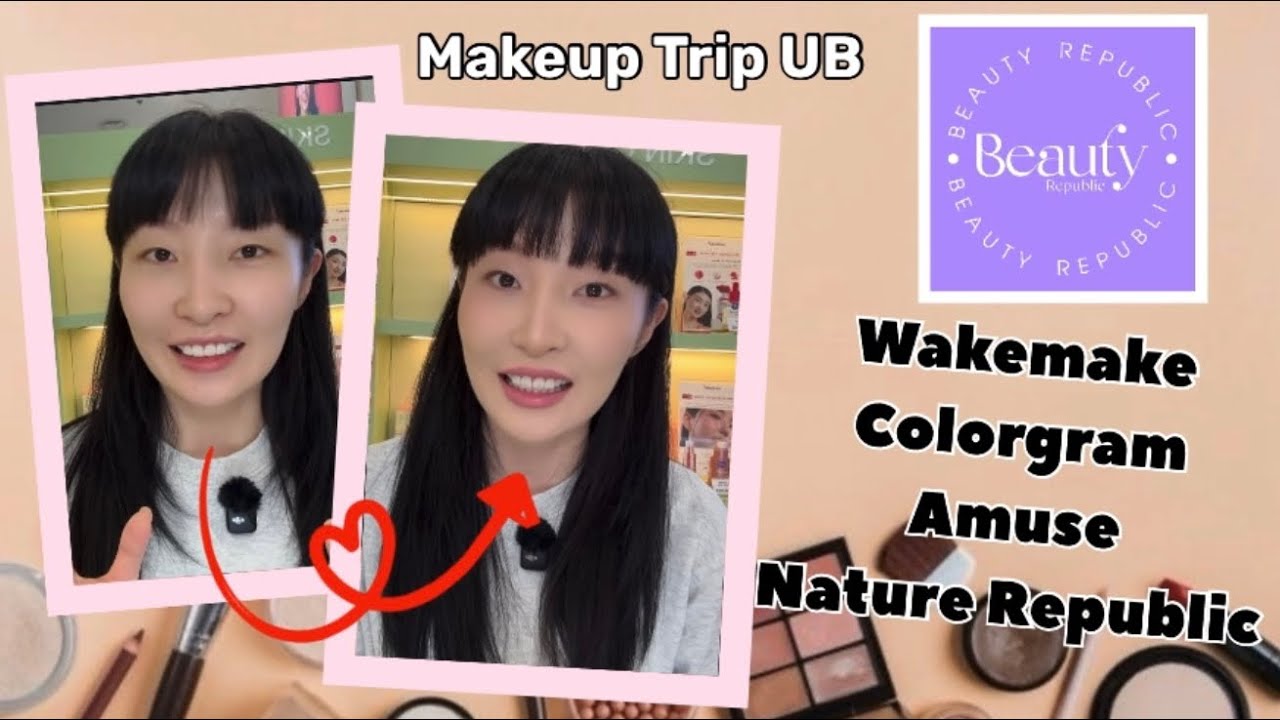 🚀Makeup Trip UB Ep2: BEAUTY REPUBLIC Mongolia/Wakemake, Amuse, Colorgram, Nature republic/ #makeup