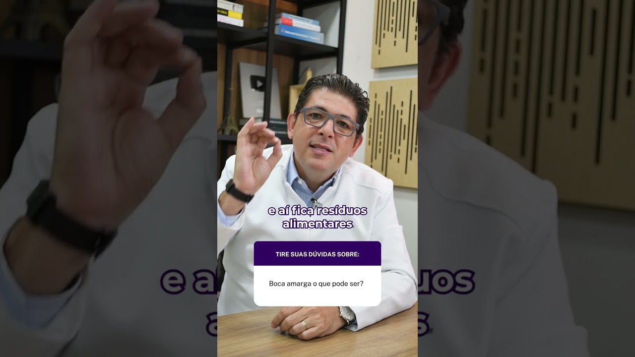 Boca amarga o que pode ser?