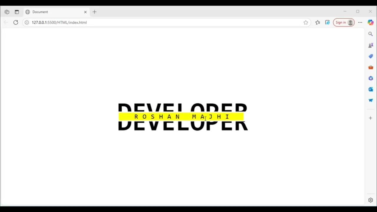 CSS ANIMATION #11 text hover effect