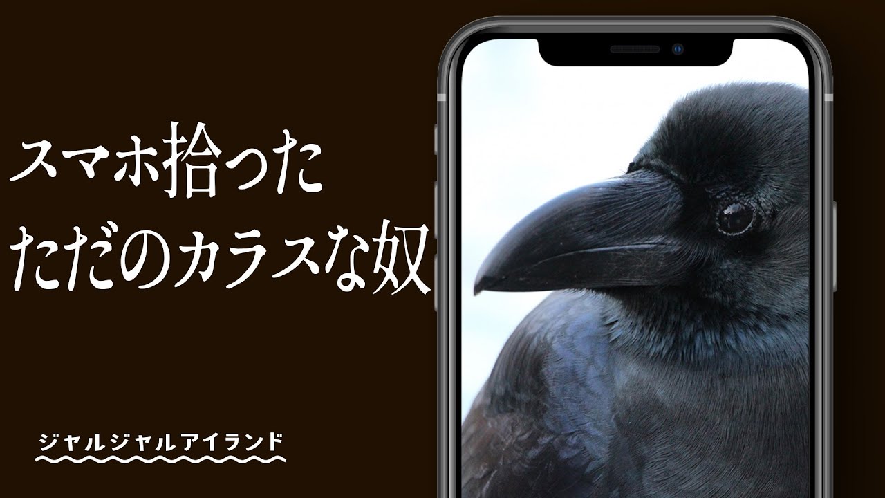 スマホ拾ったただのカラスな奴