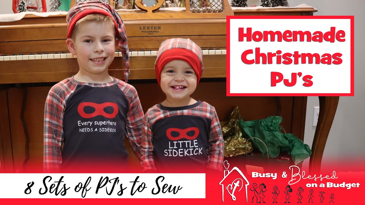 Grow With Me - Ellie & Mac - Matching Homemade Christmas Pajamas