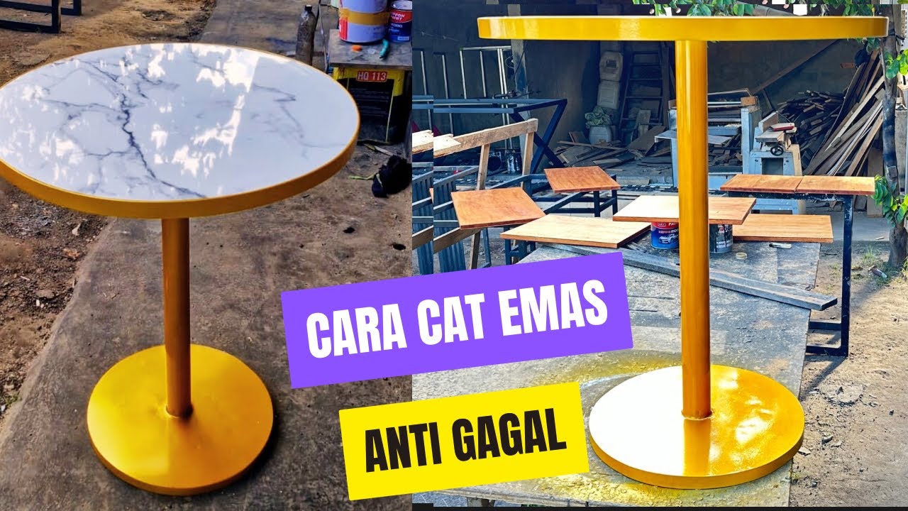 Cat Emas Besi Galvanis-Hitam Cat Duco Emas Duko