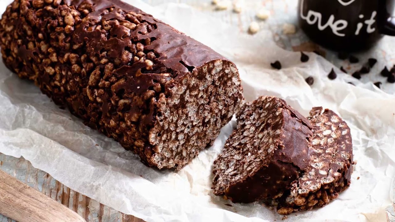 SALAME DI RISO SOFFIATO E CIOCCOLATO (ricetta senza uova!)