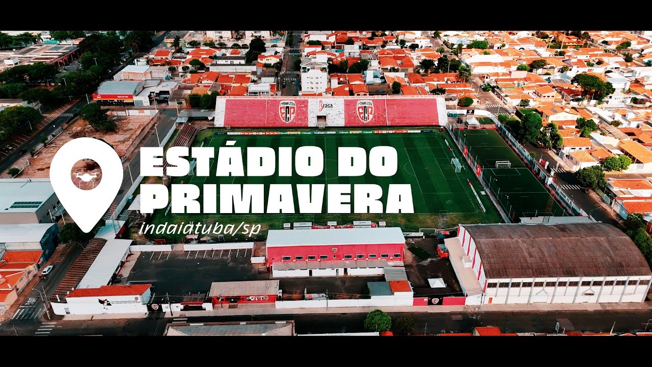 Drone sobrevoa o estádio do Primavera de Indaiatuba/SP