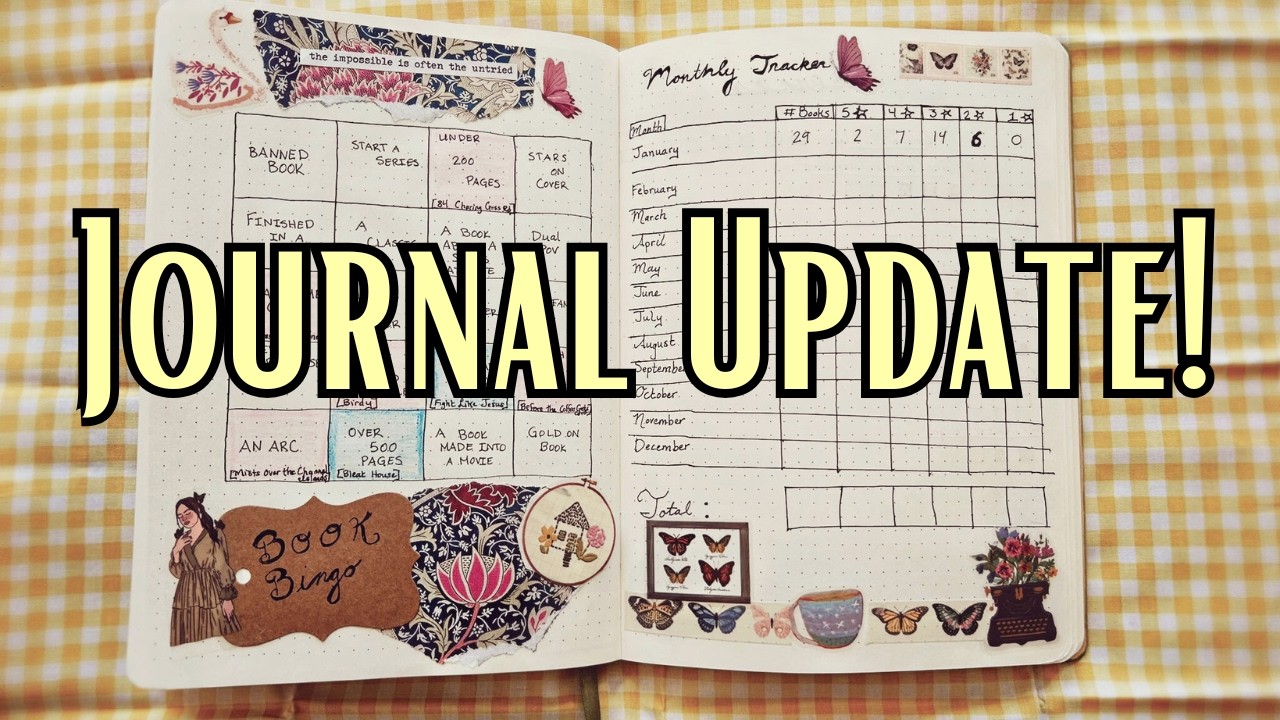 Reading Journal: January and February Spreads, BINGO, and More