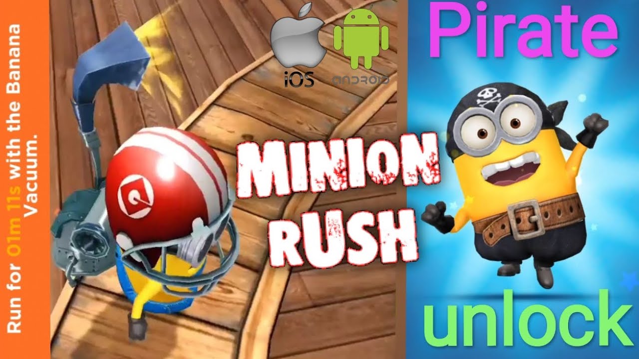 Minion Rush - Run for 01m 11s with the Banana Vacuum.