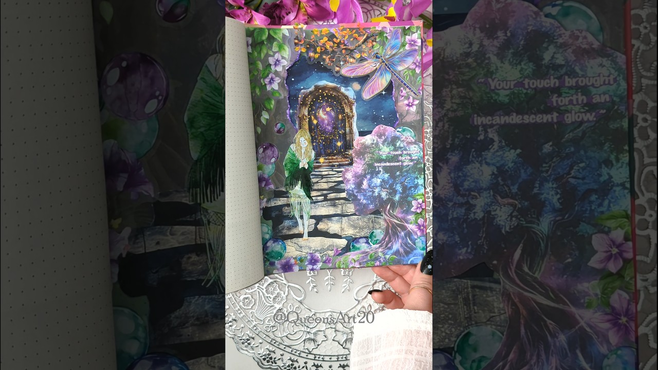 ASMR |✨ Incandescent Glow | Creative Journal | journal with me!#journal #asmr #scrapbook #art #fun