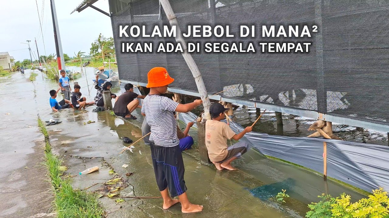 BANJIR TERPARAH LAMONGAN! Mancing dimanapun panen ikan