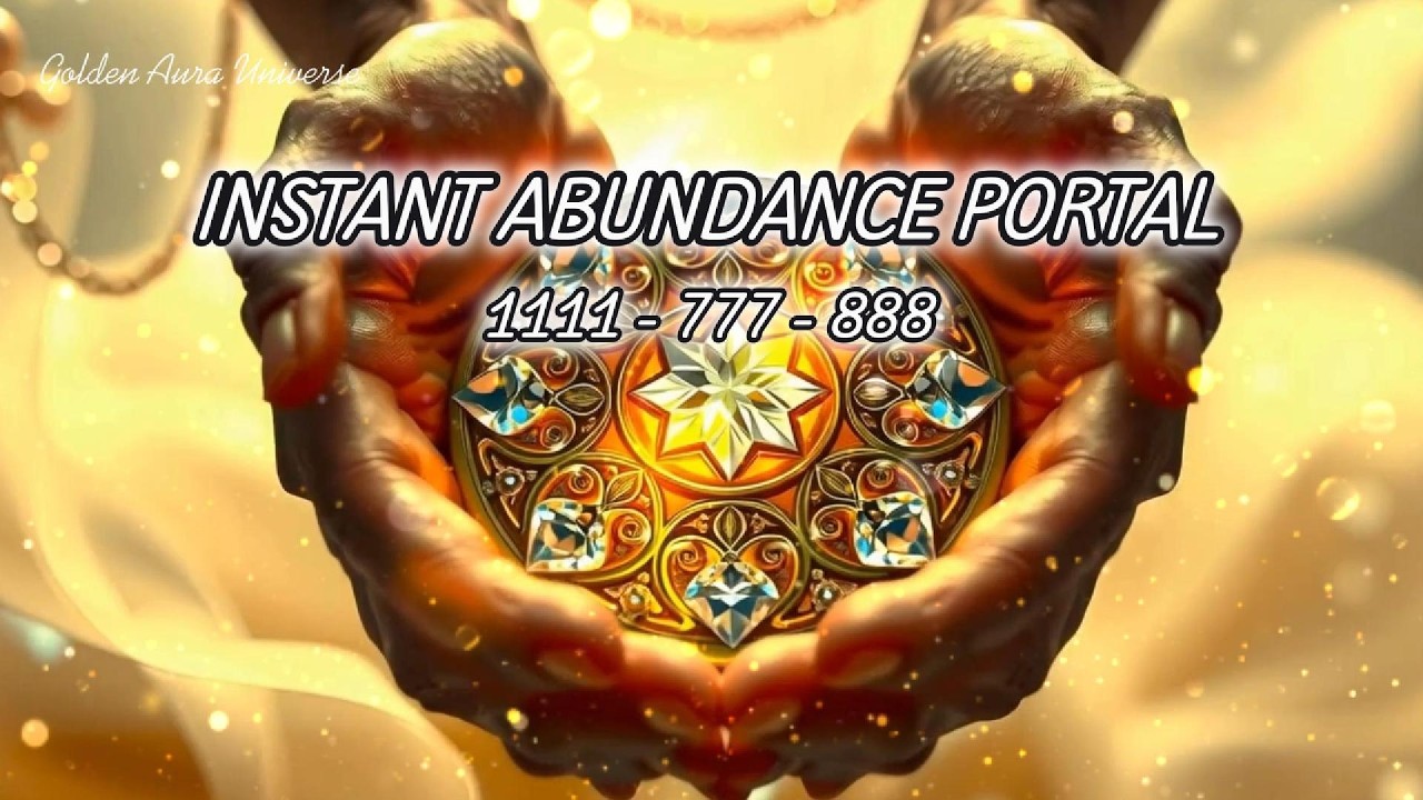 AWAKEN INSTANT ABUNDANCE NOW |1111Hz + 777Hz + 888Hz | Flow of ENDLESS Wealth, Luck &Divine Blessing