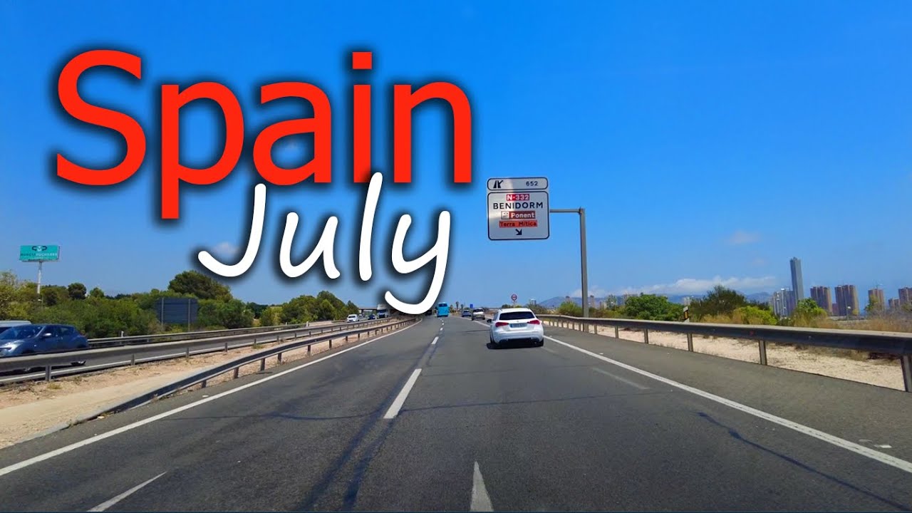 Spain ⁴ᴷ 🇪🇸 / Roads - Torrevieja - Benidorm - Altea - 4k -🌡T+36C° 🌞- 2025/07