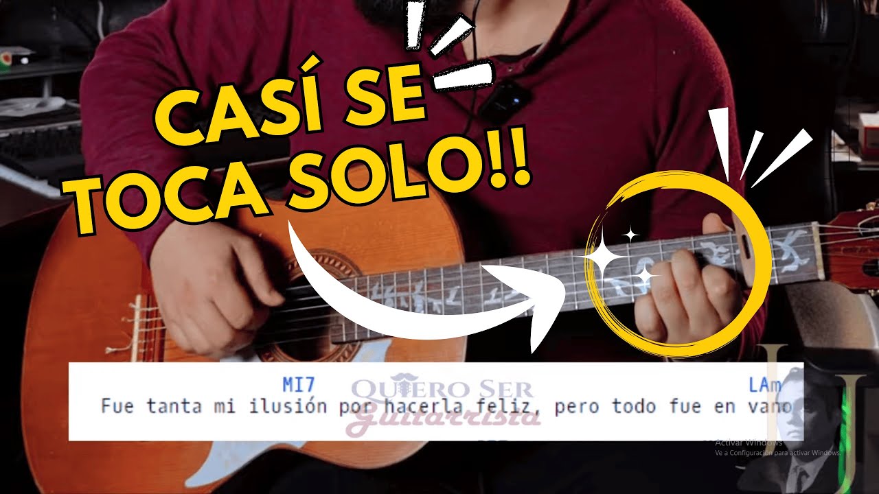 #tutorial 👉 Como Tocar AYER Y HOY de Julio Jaramillo PASO A PASO en GUITARRA [FACIL Y RAPIDO] 💯