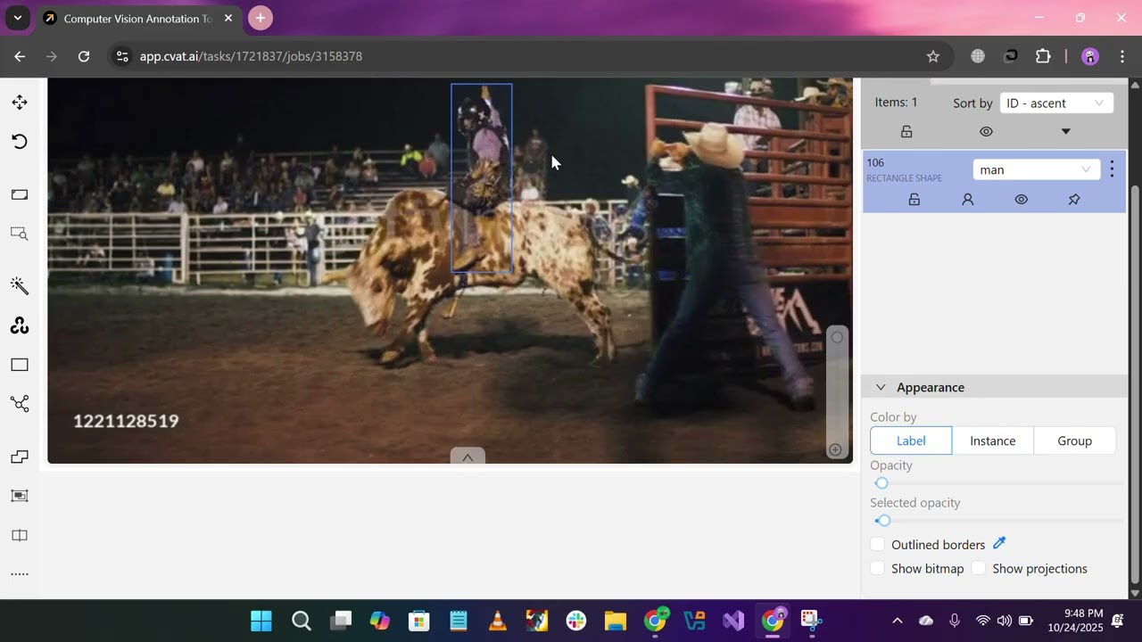 Precision Barrel Racing & Rodeo Video Annotation | Keypoint & BB Labeling | Portfolio Showcase
