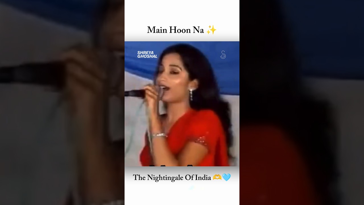 SHREYA GHOSHAL Singing MAIN HOON NA 🎤 | The Golden Era Vibes ✨ | #Shorts