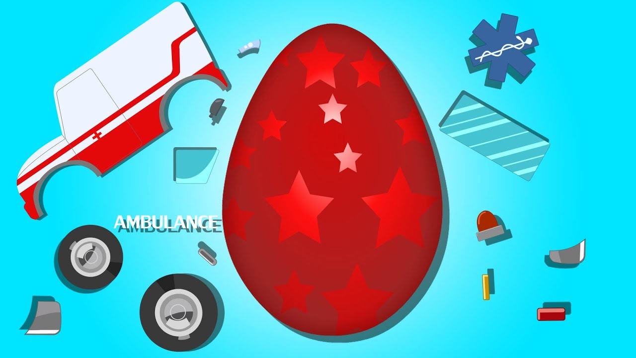 Surprise Eggs | Ambulance | Emergency Vehicle | Video for Kids & Toddlers
