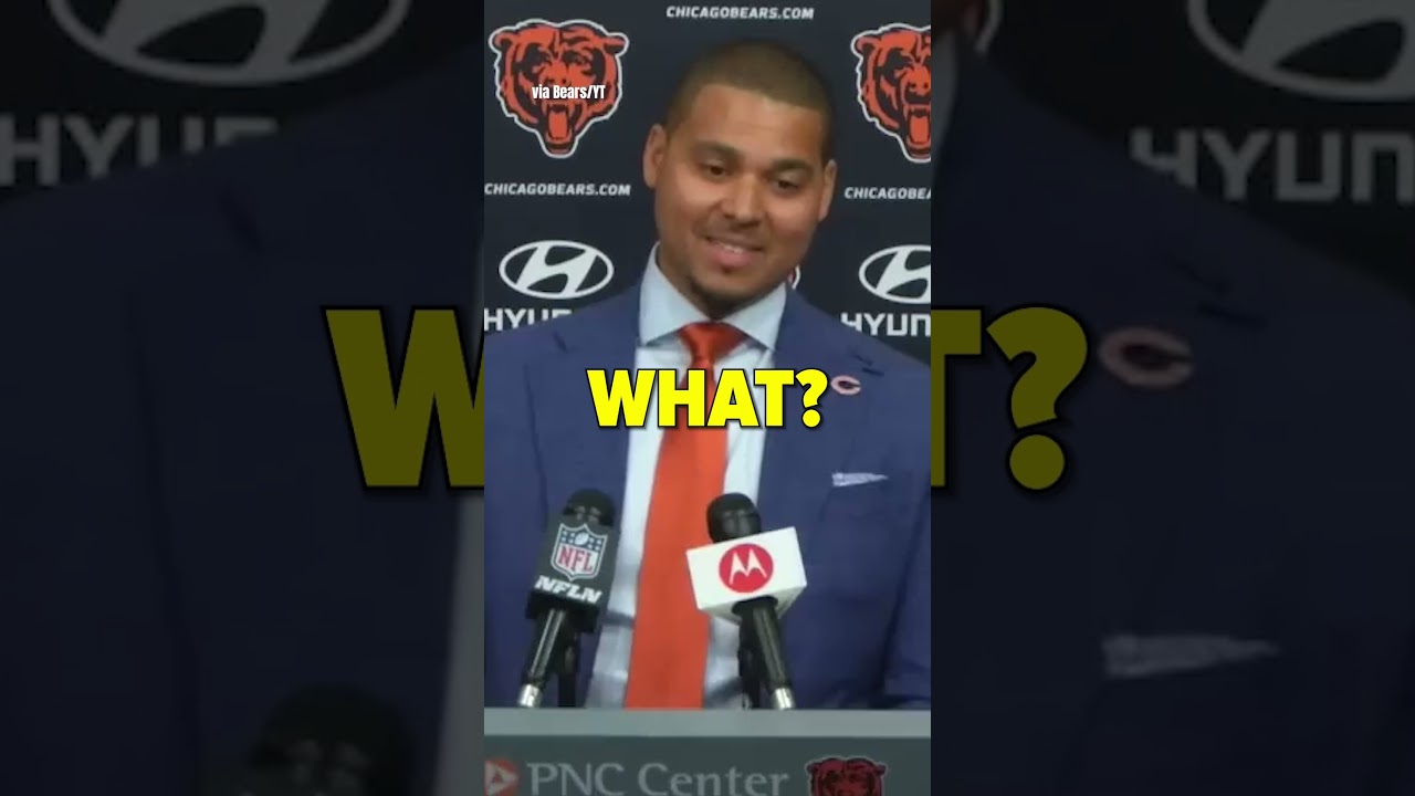 Bears GM Ryan Poles reaction to the Falcons picking Michael Penix Jr. 😅 #shorts