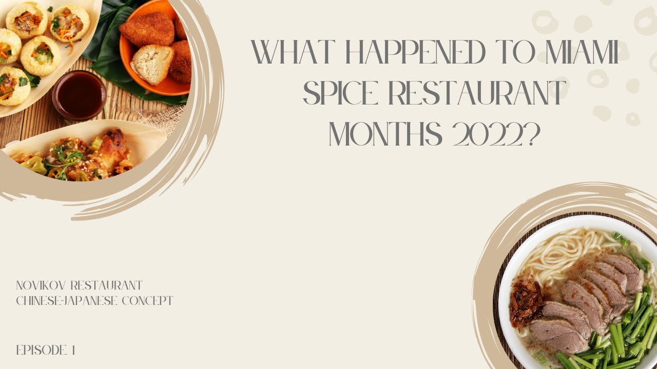 What happened to #miamispice Spice restaurants 2022? #Novikovmiami Review.