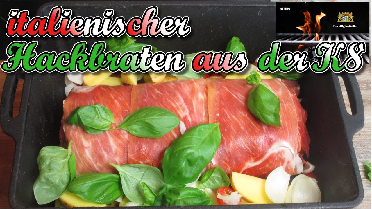 Italienischer Hackbraten zur Einweihung meiner neuen Petromax k8 Kastenform #60