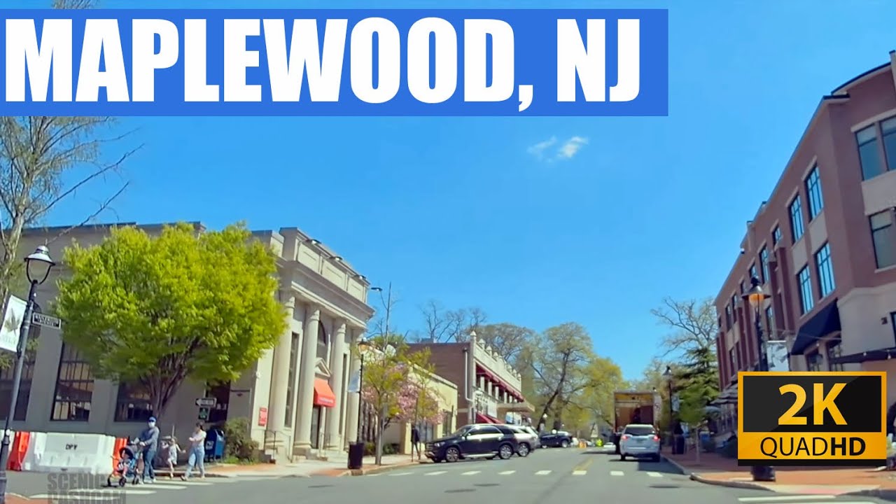 Driving around Maplewood, NJ (2K HD)