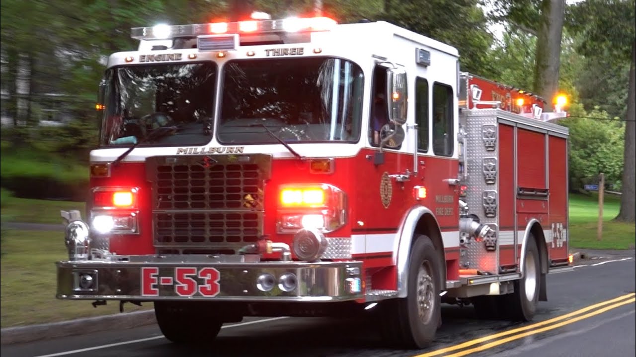 Millburn Fire Department Engine 53 Responding 6/18/25