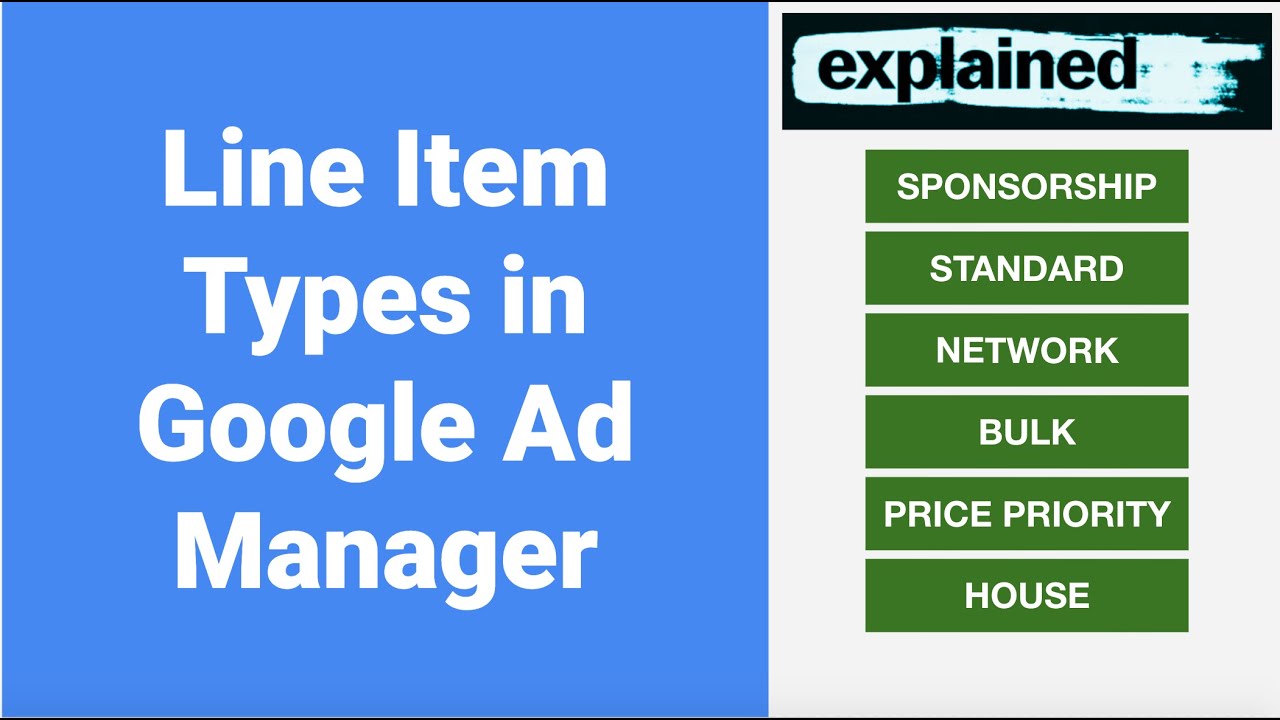 Line Item Types in Google Ad Manager