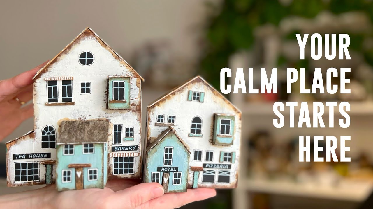 Relaxing DIY Wooden House | step-by-step Craft with Lo-Fi music