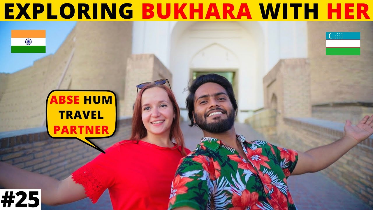 I MET HER AGAIN IN BUKHARA CITY || EXPLORING BUKHARA WITH RUSSIAN GIRL