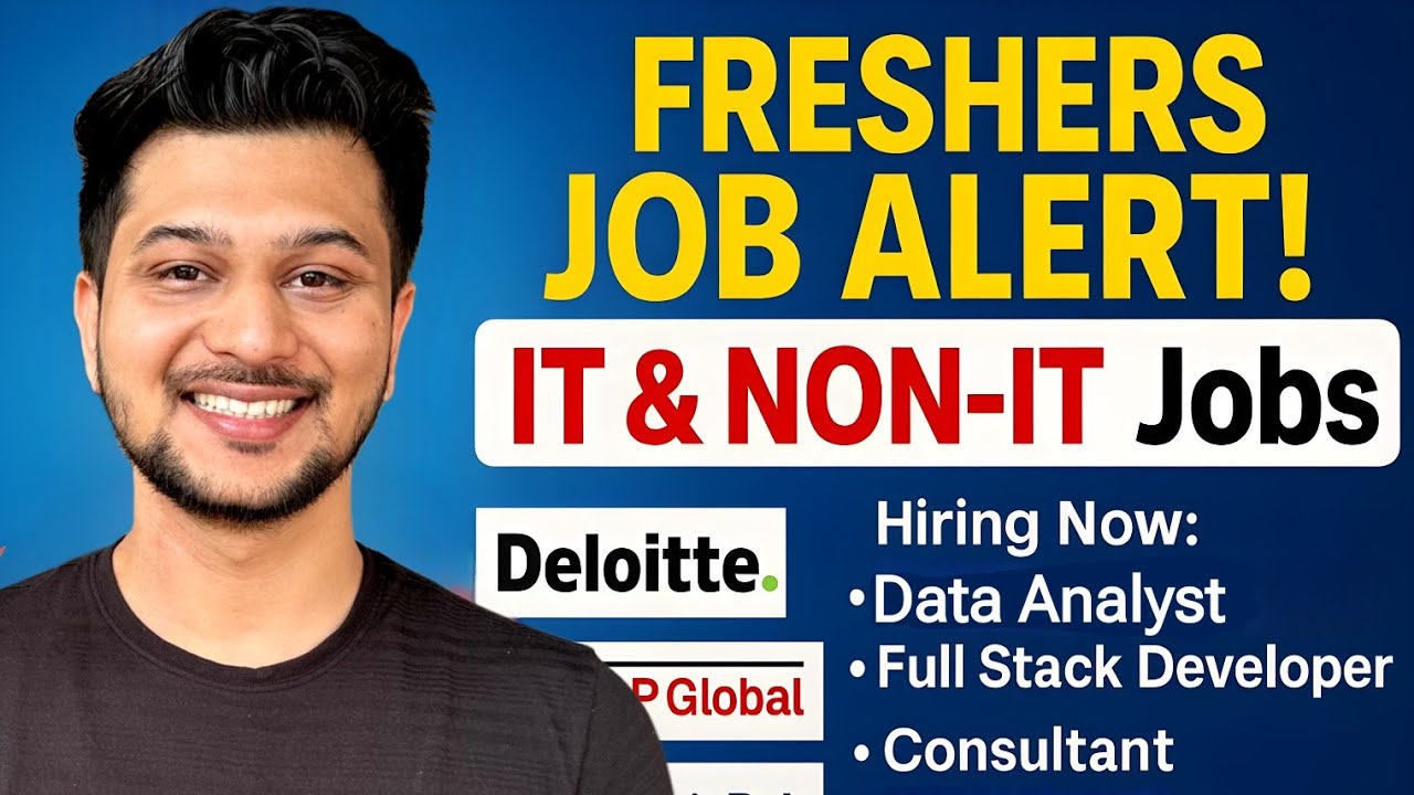 JOB vacancies for Freshers | IT & Non IT Jobs | Remote Job 