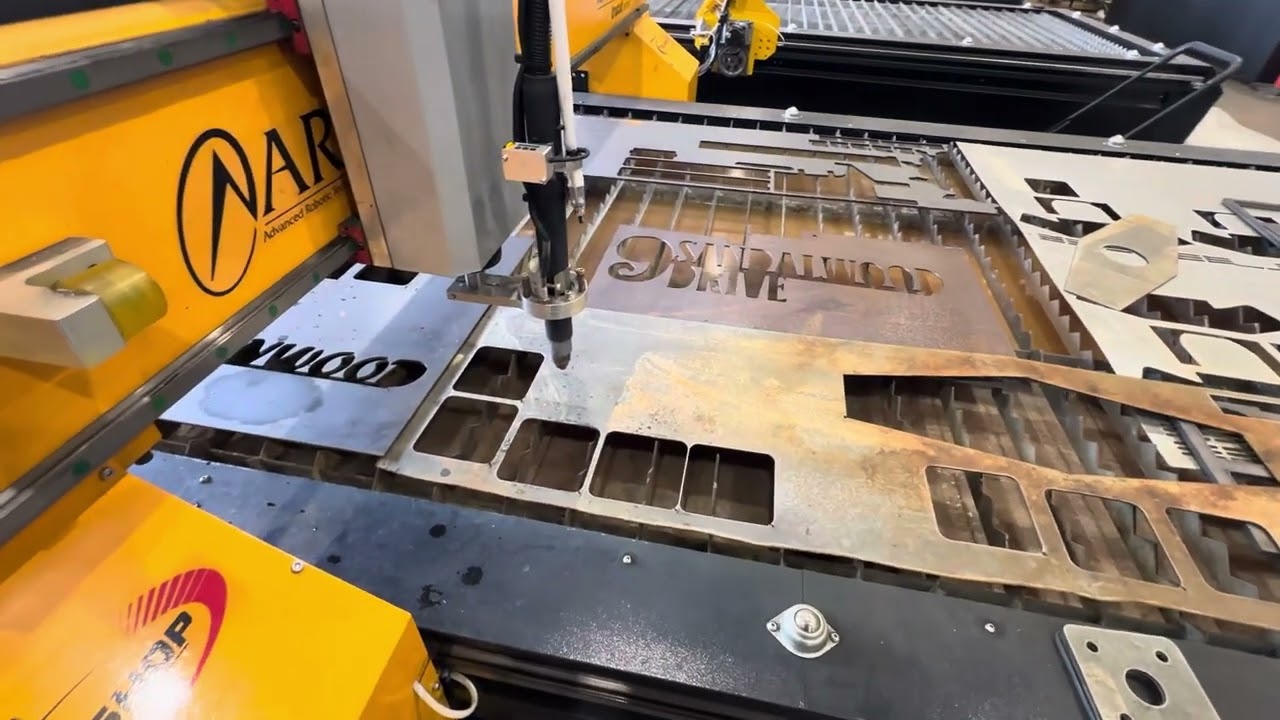 Cutting a part on the TruCut XP Plasma Table from ART CNC