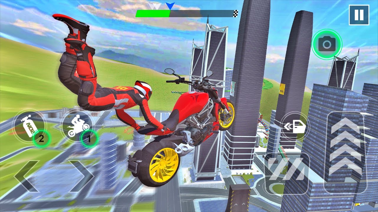 GT Moto Stunt Driving Simulator 3D - New Extreme Impossible Ramp Moto Bike - Android Sim Games