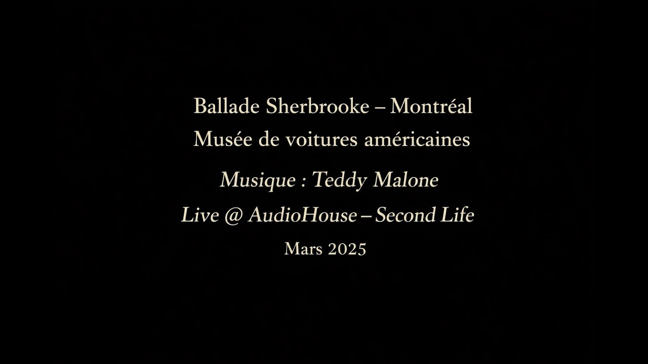 Sherbrooke  Montr&eacute;al mus&eacute;e auto ballade en voiture Musique : Teddy Malone Live@AudioHouse March 2025