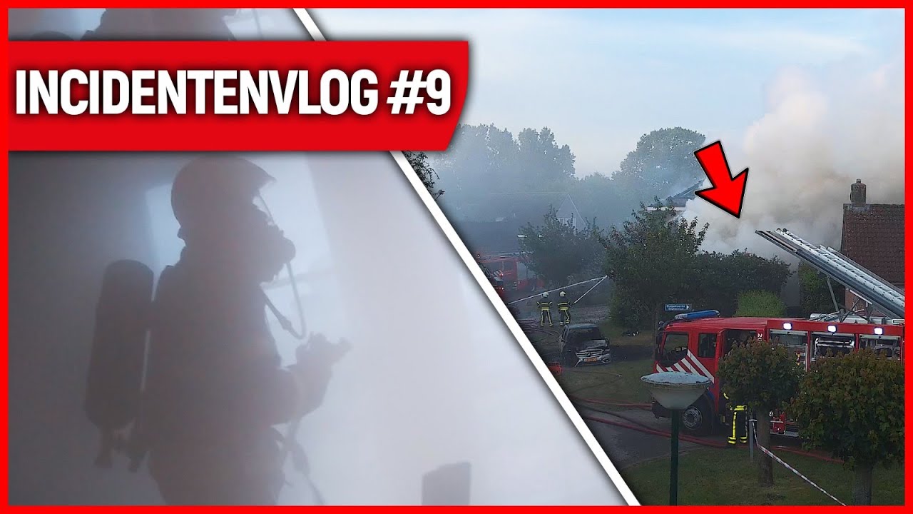 Zeer grote brand Genderen, ongeval & ontruiming | Brandweervloggers Rick & Richard| Incidentenvlog 9