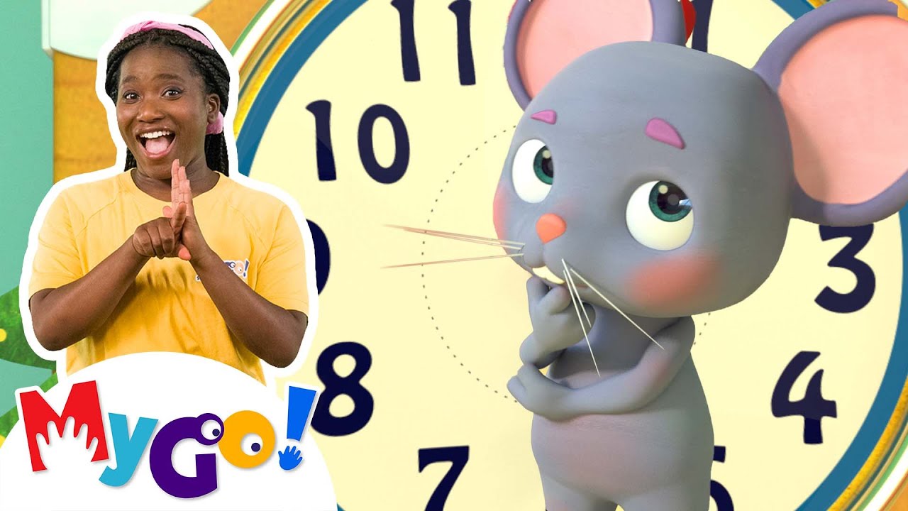 Hickory Dickory Dock | CoComelon Nursery Rhymes & Kids Songs | MyGo! Sign Language For Kids