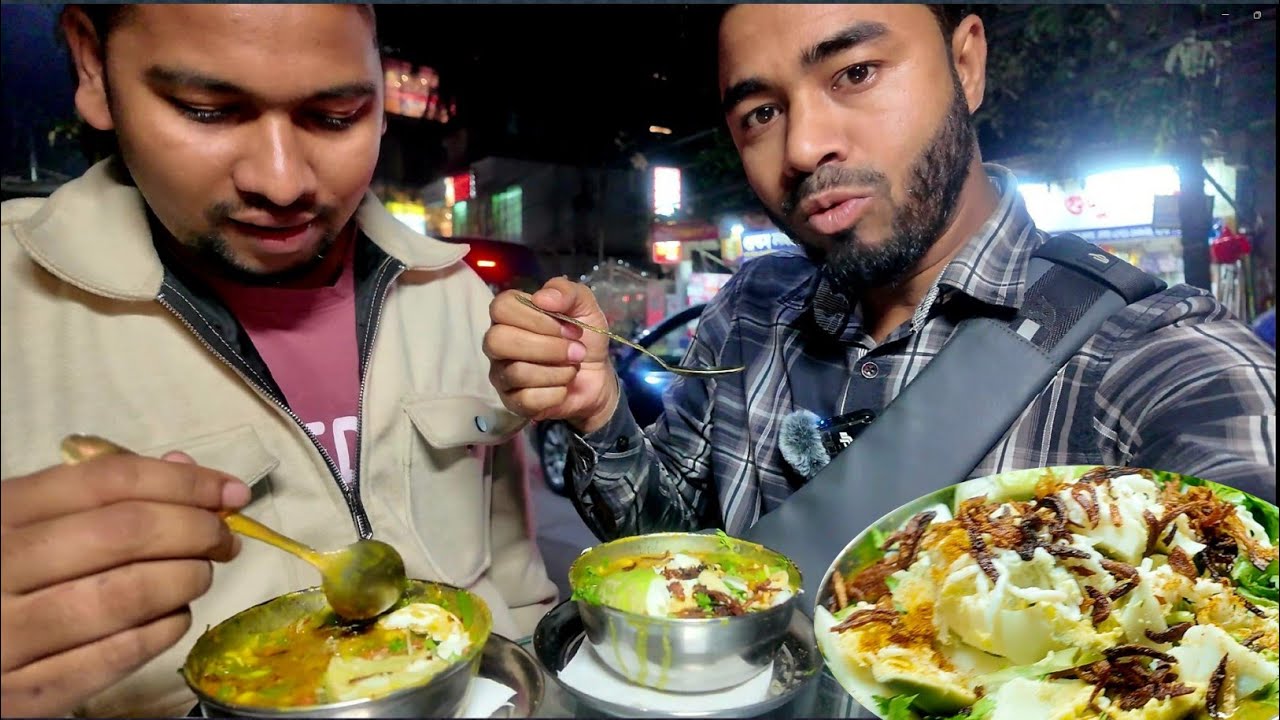 Raju Chotpoti & Fuchka | Best Street Food in Sylhet Housing Estate | Bangladeshi Street Food