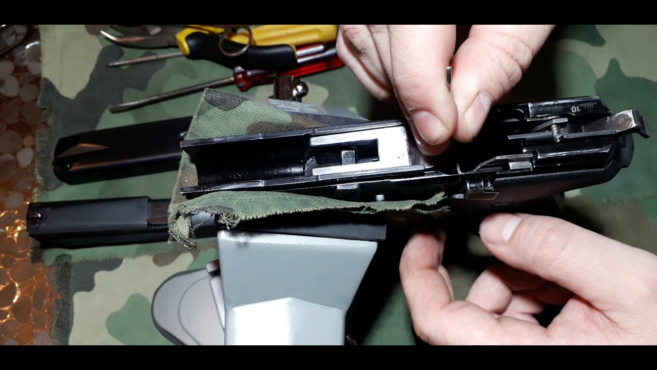 CZ999 rasklapanje/sklapanje utvrđivača okvira (CZ999 mag release lever disassembly/assembly)
