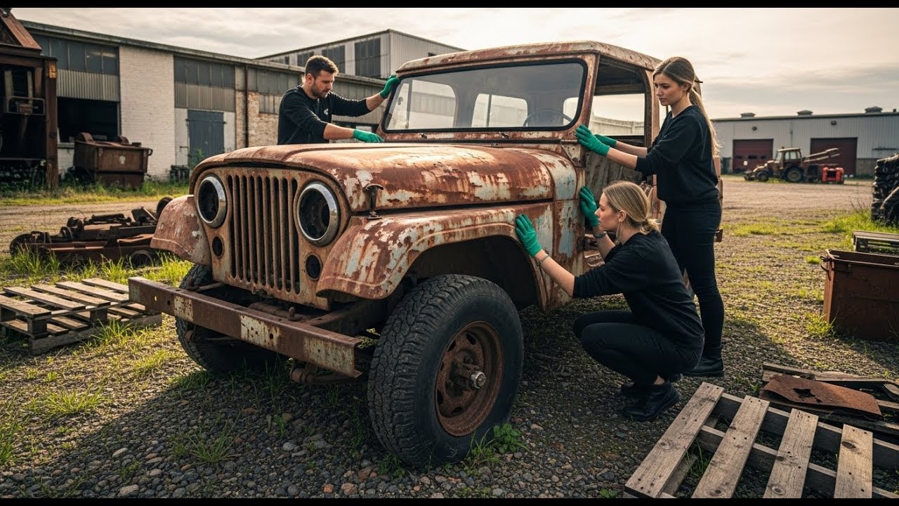 ASMR Jeep Restoration Full Rebuild of Jeep Gladiator 1962 from Abandoned Condition to Looking New